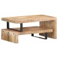 vidaXL Set de 2 mesas de centro de madera maciza de mango vidaXL Set de 2 mesas de centro de madera maciza de mango