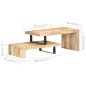 vidaXL Set de 2 mesas de centro de madera maciza de mango vidaXL Set de 2 mesas de centro de madera maciza de mango