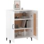 vidaXL Aparador de madera contrachapada blanco brillante 69,5x34x90 cm vidaXL Aparador de madera contrachapada blanco brillante 69,5x34x90 cm