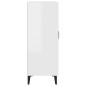 vidaXL Aparador de madera contrachapada blanco brillante 69,5x34x90 cm vidaXL Aparador de madera contrachapada blanco brillante 69,5x34x90 cm