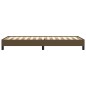 vidaXL Estructura de cama de tela marrón 90x200 cm vidaXL Estructura de cama de tela marrón 90x200 cm