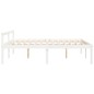 vidaXL Cama para personas mayores madera maciza pino blanca 160x200 cm vidaXL Cama para personas mayores madera maciza pino blanca 160x200 cm