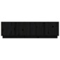 vidaXL Mueble de TV madera maciza de pino negro 140x40x40 cm vidaXL Mueble de TV madera maciza de pino negro 140x40x40 cm