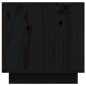 vidaXL Mueble de TV madera maciza de pino negro 140x40x40 cm vidaXL Mueble de TV madera maciza de pino negro 140x40x40 cm