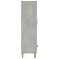 vidaXL Aparador de madera contrachapada gris hormigón 70x31x115 cm vidaXL Aparador de madera contrachapada gris hormigón 70x31x115 cm