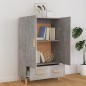 vidaXL Aparador de madera contrachapada gris hormigón 70x31x115 cm vidaXL Aparador de madera contrachapada gris hormigón 70x31x115 cm