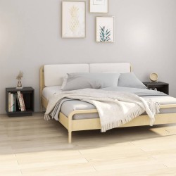 vidaXL Mesitas de noche 2 uds madera maciza de pino gris 40x30x40 cm