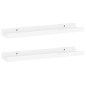 vidaXL Estantes de pared 2 unidades blanco brillo 40x9x3 cm vidaXL Estantes de pared 2 unidades blanco brillo 40x9x3 cm