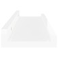 vidaXL Estantes de pared 2 unidades blanco brillo 40x9x3 cm vidaXL Estantes de pared 2 unidades blanco brillo 40x9x3 cm