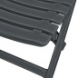 vidaXL Mesa y sillas plegables de jardín 3 piezas plástico antracita
