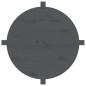 vidaXL Mesa de centro de madera maciza de pino gris 62,5x45 cm