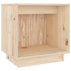 vidaXL Mesita de noche de madera maciza de pino 40x30x40 cm