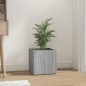 vidaXL Jardinera madera contrachapada gris Sonoma 40x40x40 cm vidaXL Jardinera madera contrachapada gris Sonoma 40x40x40 cm