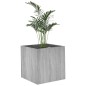 vidaXL Jardinera madera contrachapada gris Sonoma 40x40x40 cm vidaXL Jardinera madera contrachapada gris Sonoma 40x40x40 cm