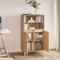 vidaXL Aparador alto madera contrachapada color roble 60x36x110 cm vidaXL Aparador alto madera contrachapada color roble 60x36x110 cm
