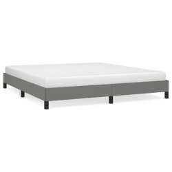vidaXL Estructura de cama tela gris oscuro 180x200 cm