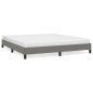 vidaXL Estructura de cama tela gris oscuro 180x200 cm