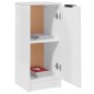 vidaXL Aparadores 2 uds madera contrachapada blanco brillo 30x30x70 cm