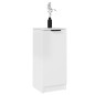 vidaXL Aparadores 2 uds madera contrachapada blanco brillo 30x30x70 cm