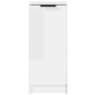 vidaXL Aparadores 2 uds madera contrachapada blanco brillo 30x30x70 cm