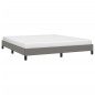 vidaXL Estructura de cama tela gris oscuro 180x200 cm
