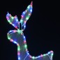 vidaXL Reno y trineo de Navidad con malla 432 LED vidaXL Reno y trineo de Navidad con malla 432 LED