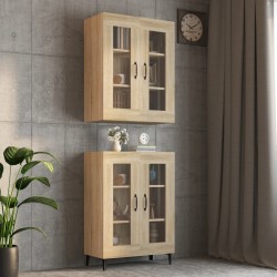 vidaXL Armario colgante de pared roble Sonoma 69,5x34x90 cm