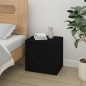 vidaXL Mesita de noche color negro 50x39x47 cm vidaXL Mesita de noche color negro 50x39x47 cm