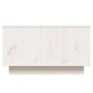 vidaXL Mesa de centro de madera maciza de pino blanco 55x56x32 cm vidaXL Mesa de centro de madera maciza de pino blanco 55x56x32 cm
