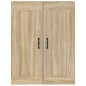 vidaXL Armario colgante de pared roble Sonoma 69,5x32,5x90 cm