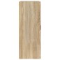 vidaXL Armario colgante de pared roble Sonoma 69,5x32,5x90 cm