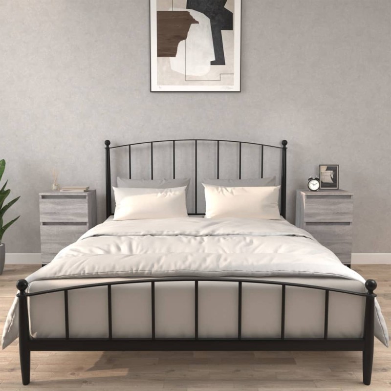 vidaXL Mesitas de noche 2 uds color gris Sonoma 40x35x70 cm vidaXL Mesitas de noche 2 uds color gris Sonoma 40x35x70 cm