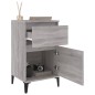 vidaXL Mesitas de noche 2 uds color gris Sonoma 40x35x70 cm vidaXL Mesitas de noche 2 uds color gris Sonoma 40x35x70 cm