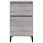 vidaXL Mesitas de noche 2 uds color gris Sonoma 40x35x70 cm vidaXL Mesitas de noche 2 uds color gris Sonoma 40x35x70 cm
