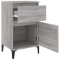 vidaXL Mesitas de noche 2 uds color gris Sonoma 40x35x70 cm vidaXL Mesitas de noche 2 uds color gris Sonoma 40x35x70 cm