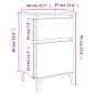 vidaXL Mesitas de noche 2 uds color gris Sonoma 40x35x70 cm vidaXL Mesitas de noche 2 uds color gris Sonoma 40x35x70 cm