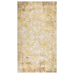 vidaXL Alfombra de exterior tejido plano amarilla 115x170 cm 