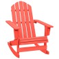 vidaXL Silla mecedora de jardín Adirondack madera maciza de abeto rojo vidaXL Silla mecedora de jardín Adirondack madera maciza de abeto rojo
