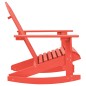 vidaXL Silla mecedora de jardín Adirondack madera maciza de abeto rojo vidaXL Silla mecedora de jardín Adirondack madera maciza de abeto rojo