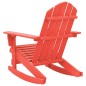 vidaXL Silla mecedora de jardín Adirondack madera maciza de abeto rojo vidaXL Silla mecedora de jardín Adirondack madera maciza de abeto rojo