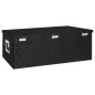 vidaXL Caja de almacenaje de aluminio negro 90x47x33,5 cm vidaXL Caja de almacenaje de aluminio negro 90x47x33,5 cm
