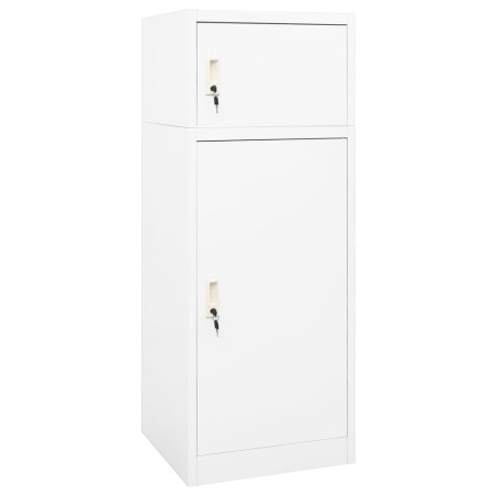 vidaXL Armario para sillas de montar acero blanco 53x53x140 cm   