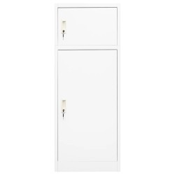 vidaXL Armario para sillas de montar acero blanco 53x53x140 cm   