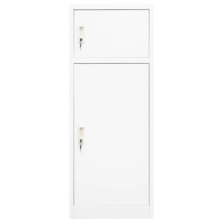 vidaXL Armario para sillas de montar acero blanco 53x53x140 cm   