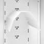 vidaXL Armario para sillas de montar acero blanco 53x53x140 cm vidaXL Armario para sillas de montar acero blanco 53x53x140 cm