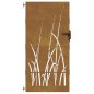 vidaXL Puerta de jardín acero corten diseño hierba 85x175 cm vidaXL Puerta de jardín acero corten diseño hierba 85x175 cm