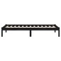 vidaXL Estructura de cama de madera maciza de pino negra 100x200 cm vidaXL Estructura de cama de madera maciza de pino negra 100x200 cm