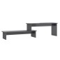 vidaXL Mueble para TV madera contrachapada gris brillante 180x30x43 cm vidaXL Mueble para TV madera contrachapada gris brillante 180x30x43 cm