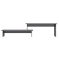 vidaXL Mueble para TV madera contrachapada gris brillante 180x30x43 cm vidaXL Mueble para TV madera contrachapada gris brillante 180x30x43 cm