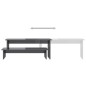 vidaXL Mueble para TV madera contrachapada gris brillante 180x30x43 cm vidaXL Mueble para TV madera contrachapada gris brillante 180x30x43 cm